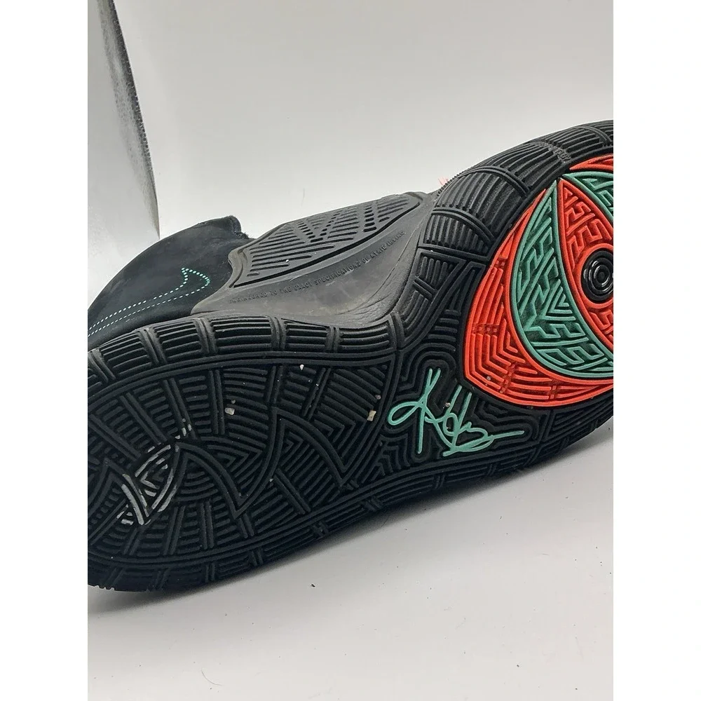 Nike Kyrie 6 VI BQ4630-006 Men's Size 8 Black Multi-Color Basketball Shoes